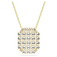 Exalta necklace, White, Gold-tone plated by SWAROVSKI