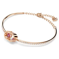 Una bracelet, Round cut, Oval shape, Red, Rose gold-tone plated by SWAROVSKI