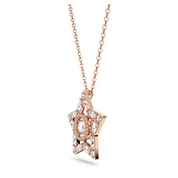 Stella set, Mixed cuts, Star, White, Rose gold-tone plated by SWAROVSKI