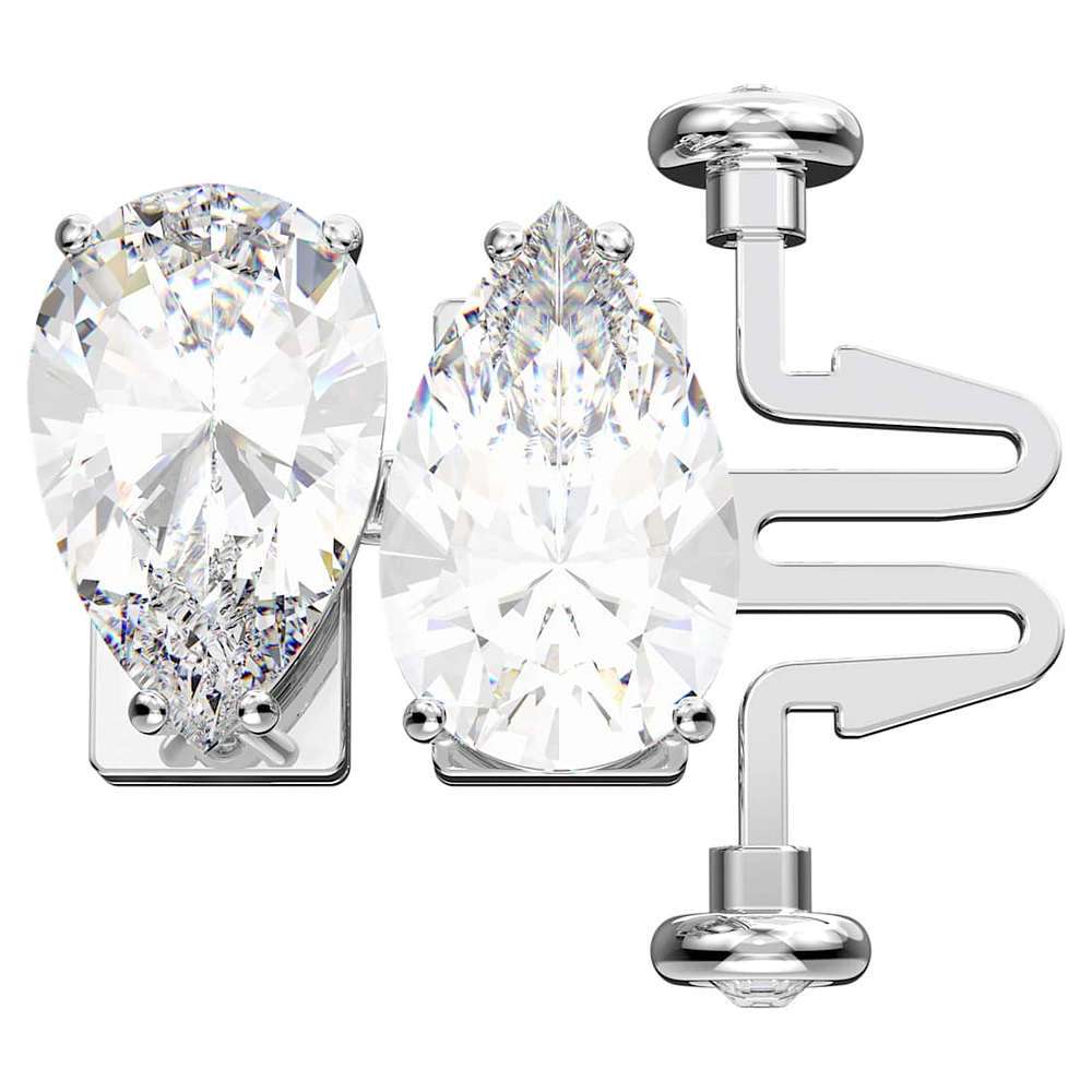 Millenia extender, Pear cut, White, Rhodium plated by SWAROVSKI