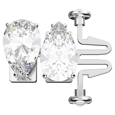 Millenia extender, Pear cut, White, Rhodium plated by SWAROVSKI