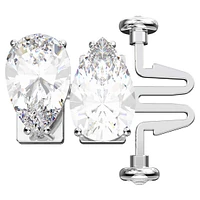 Millenia extender, Pear cut, White, Rhodium plated by SWAROVSKI