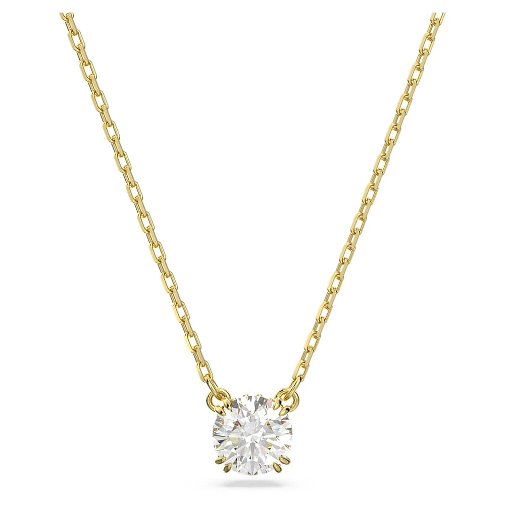Constella pendant, Round cut, White
