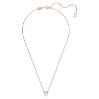 Constella pendant, Round cut, White, Rose gold-tone plated by SWAROVSKI