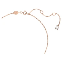 Constella pendant, Round cut, White, Rose gold-tone plated by SWAROVSKI