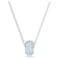 Dextera pendant, Blue, Rhodium plated by SWAROVSKI