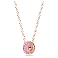 Dextera pendant, Pink, Rose gold-tone plated by SWAROVSKI