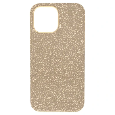 High smartphone case, iPhone® 13 Pro Max, Gold tone by SWAROVSKI