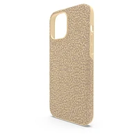 High smartphone case, iPhone® 13 Pro Max, Gold tone by SWAROVSKI