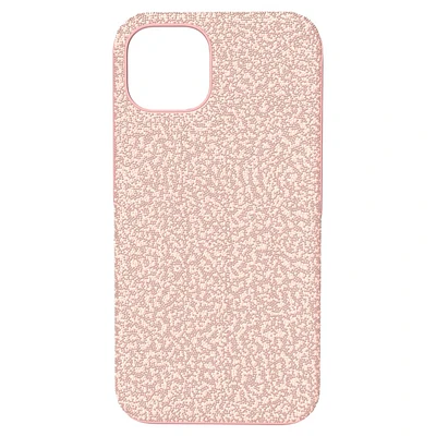 High smartphone case, iPhone® 13, Pale pink by SWAROVSKI