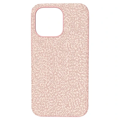 High smartphone case, iPhone® 13 Pro, Pale pink by SWAROVSKI