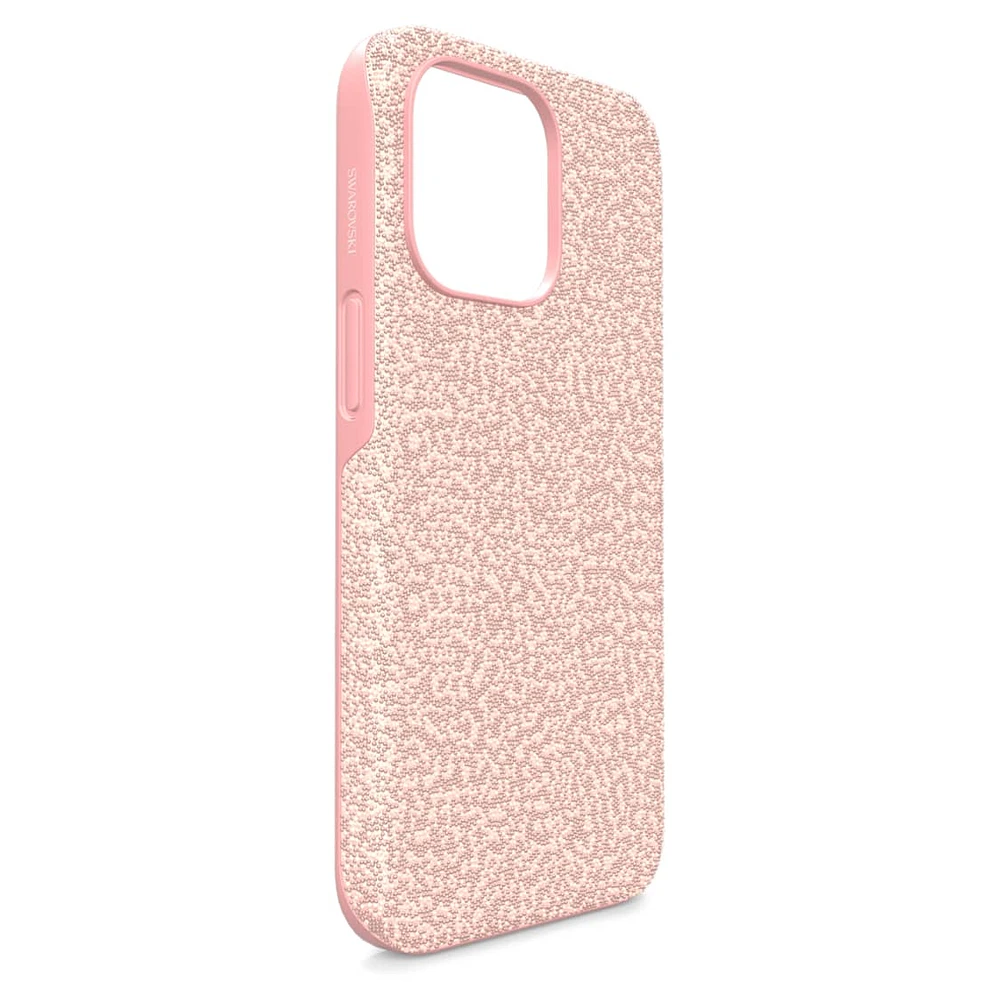 High smartphone case, iPhone® 13 Pro, Pale pink by SWAROVSKI