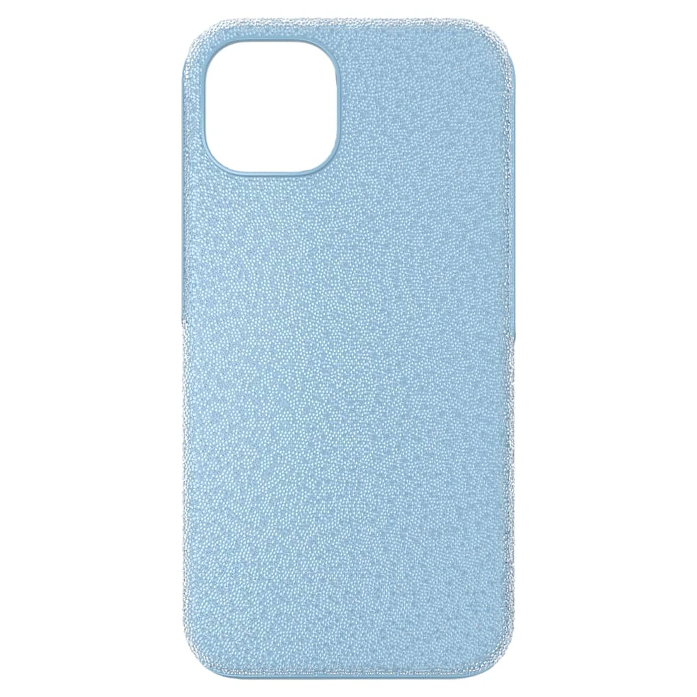 High smartphone case, iPhone® 13, Blue by SWAROVSKI