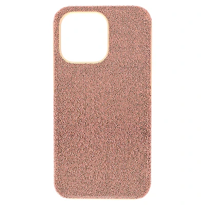 High smartphone case, iPhone® 13 Pro, Rose gold tone by SWAROVSKI