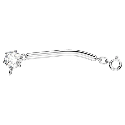 Constella extender, Round cut, White, Rhodium plated by SWAROVSKI