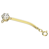 Constella extender, Round cut, White, Gold-tone plated by SWAROVSKI