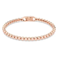 Imber Emily bracelet, Round cut, Pink, Rose gold-tone plated by SWAROVSKI