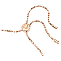 Matrix bracelet, Red, Rose gold-tone plated by SWAROVSKI