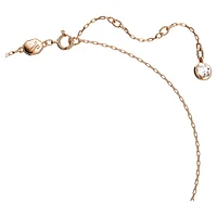 Swarovski Iconic Swan pendant, Swan, Small, White, Rose gold-tone plated by SWAROVSKI