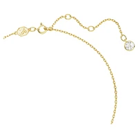 Stilla pendant, Heart, Red, Gold-tone plated by SWAROVSKI