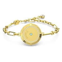 Zodiac bracelet, Pisces, Gold tone, Gold-tone plated by SWAROVSKI