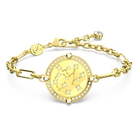 Zodiac bracelet, Sagittarius, Gold tone, Gold-tone plated by SWAROVSKI