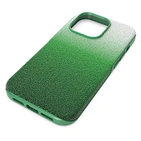 High smartphone case, Colour gradient, iPhone® 14 Pro, Green by SWAROVSKI