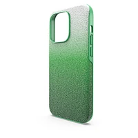 High smartphone case, Colour gradient, iPhone® 14 Pro, Green by SWAROVSKI
