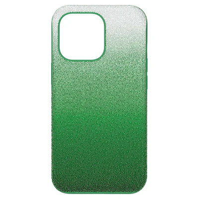 High smartphone case, iPhone® 13 Pro, Green by SWAROVSKI