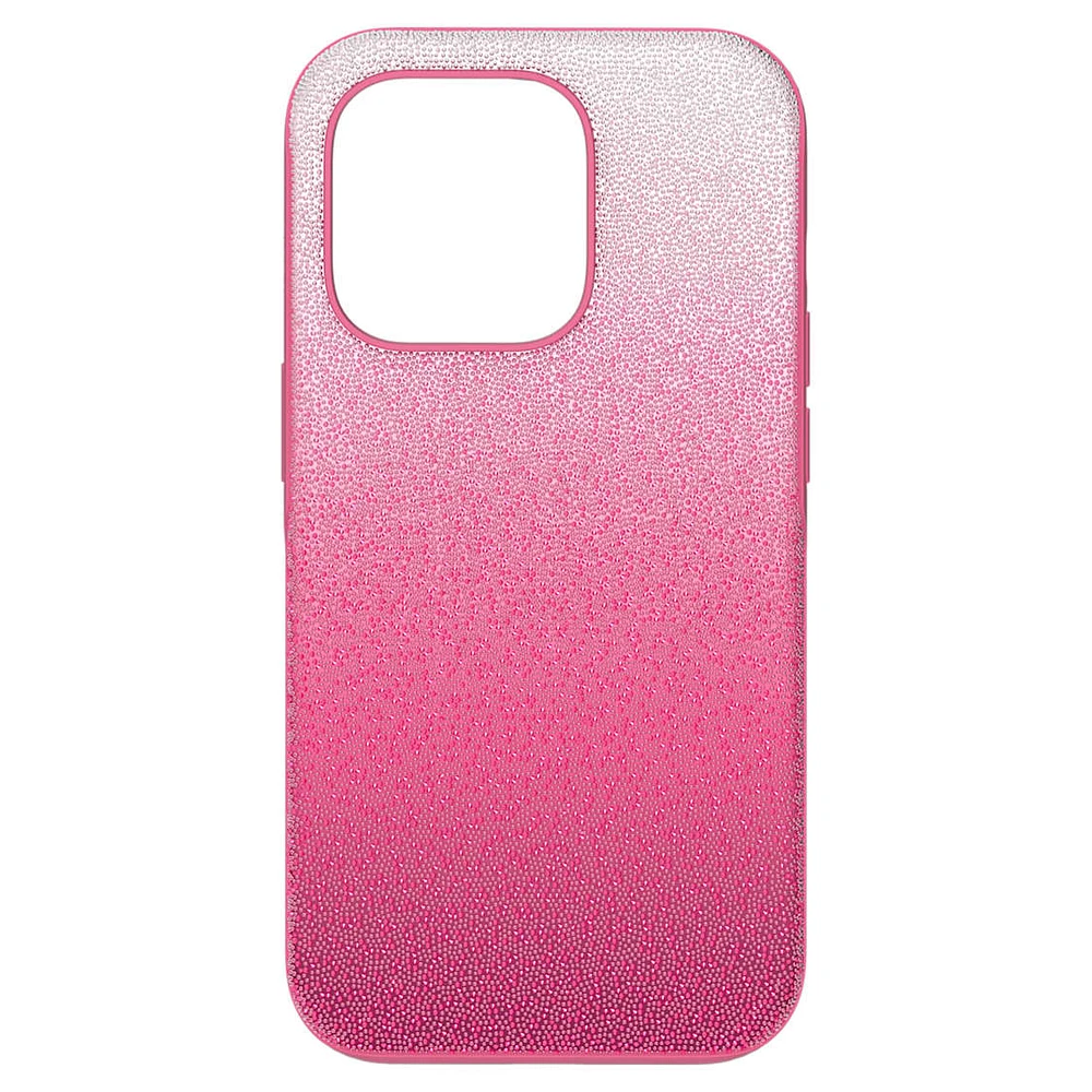 High smartphone case, Color gradient, iPhone® 14 Pro, Pink by SWAROVSKI