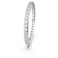 Vittore ring, Round cut, White, Silver-tone finish by SWAROVSKI
