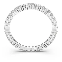 Vittore ring, Round cut, White, Silver-tone finish by SWAROVSKI
