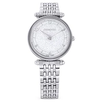 Crystalline wonder watch, Swiss Made, Metal bracelet, Silver Tone, Stainless steel by SWAROVSKI