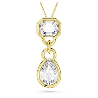 Imber pendant, Mixed cuts, White, Gold-tone plated by SWAROVSKI