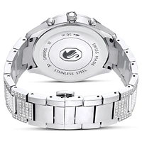 Dextera lux watch, Swiss Made, Metal bracelet, Silver Tone, Stainless steel by SWAROVSKI