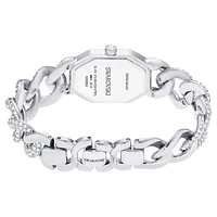 Dextera chain watch, Swiss Made, Crystal bracelet, Silver Tone, Stainless steel by SWAROVSKI