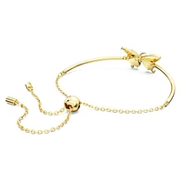 Idyllia bracelet, Butterfly, Multicolored, Gold-tone plated by SWAROVSKI