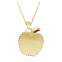 I LOVE NY pendant, Red, Gold-tone plated by SWAROVSKI