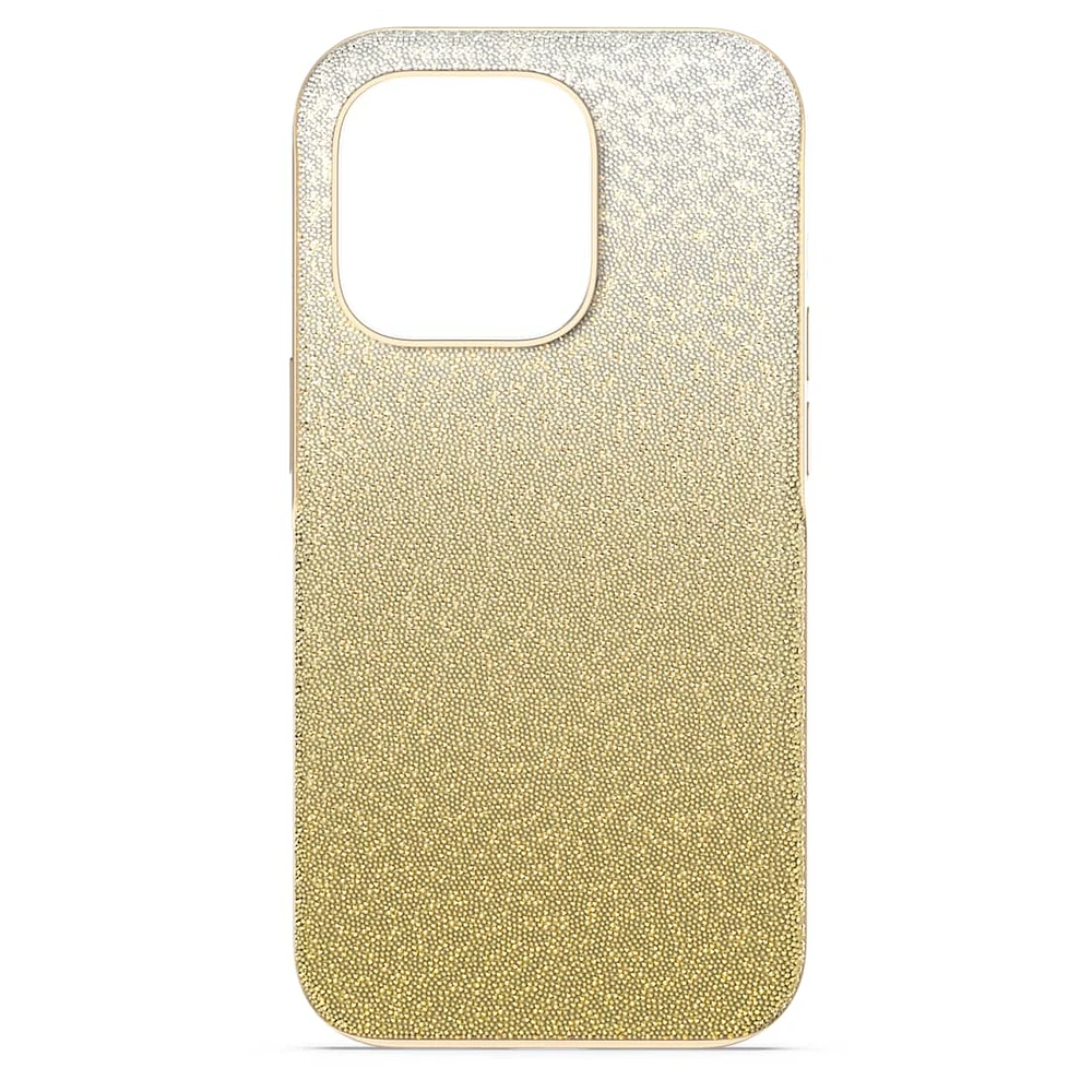 High smartphone case, Color gradient, iPhone® 14 Pro, Gold tone by SWAROVSKI