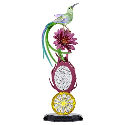 Idyllia Sugarbird and Dragon Fruit Totem by SWAROVSKI