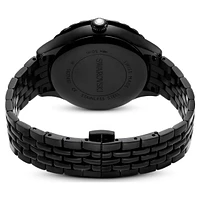 Octea moon watch, Swiss Made, Moon, Metal bracelet, Black, Black finish by SWAROVSKI