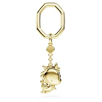 Chinese Zodiac key ring, Dragon, Yellow, Gold-tone plated by SWAROVSKI