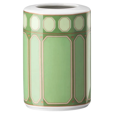 Signum vase, Porcelain, Small, Green by SWAROVSKI