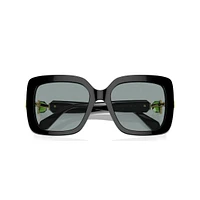 Sunglasses, Oversized, Square shape, SK6001, Black by SWAROVSKI