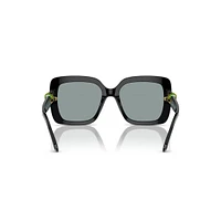 Sunglasses, Oversized, Square shape, SK6001, Black by SWAROVSKI