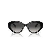 Sunglasses, Cat-Eye shape, SK6005, Black by SWAROVSKI