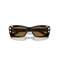 Sunglasses, Rectangular shape, SK6008, Brown by SWAROVSKI