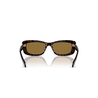 Sunglasses, Rectangular shape, SK6008, Brown by SWAROVSKI
