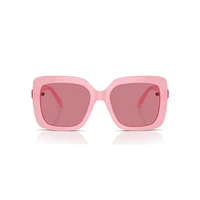 Sunglasses, Oversized, Square shape, SK0061, Pink by SWAROVSKI
