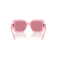 Sunglasses, Oversized, Square shape, SK0061, Pink by SWAROVSKI